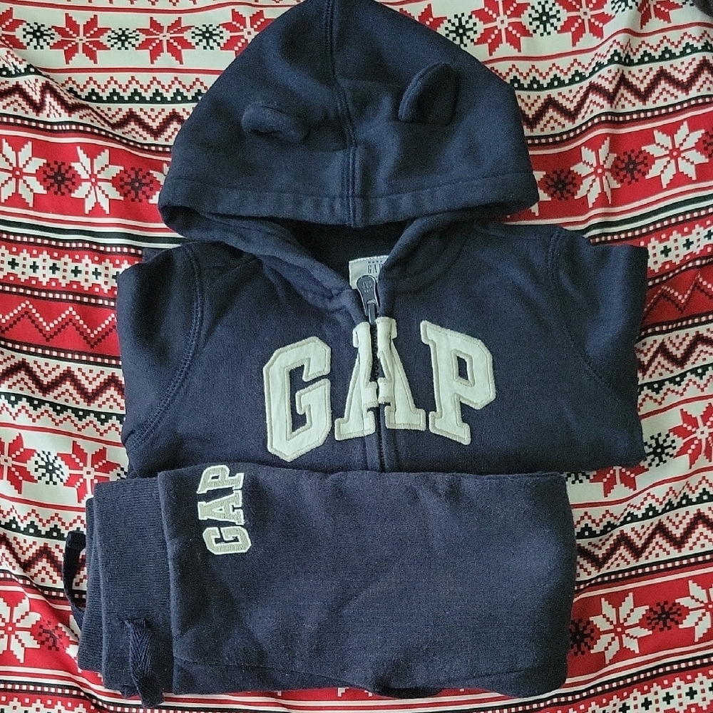 GAP Blue Sweatshirt Hoodie with Logo & Joggers